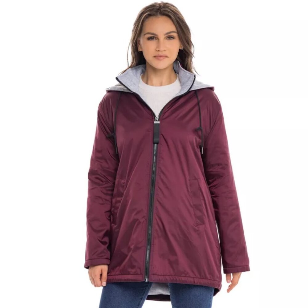 S.E.B. by Sebby Women's Windbreaker Rain Jacket.  Size L